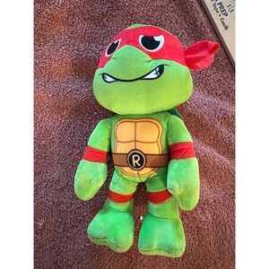 Teenage Mutant Ninja Turtles Raphael Plush Legend Toys 2024 Red Mask 9 Inch TMNT